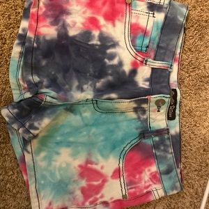 Size 14 girls tie dye shorts